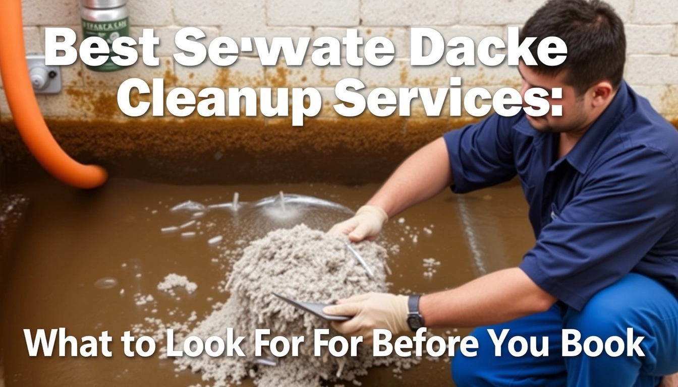 Best Sewage Backup Cleanup Services: What to Look For Before You Book Best Sewage Backup Cleanup Services: What to Look For Before You Book