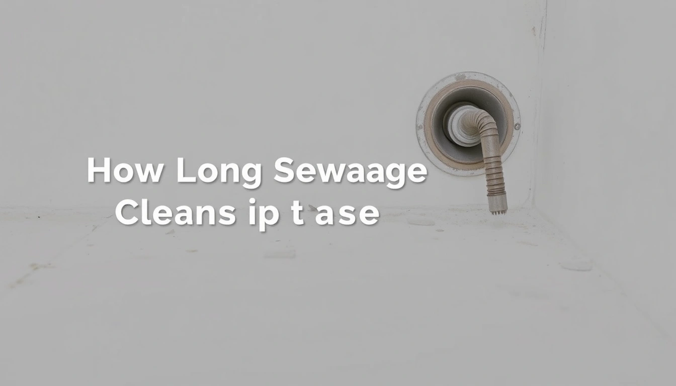 How Long Sewage Cleanup Takes in a House or Basement How Long Sewage Cleanup Takes in a House or Basement