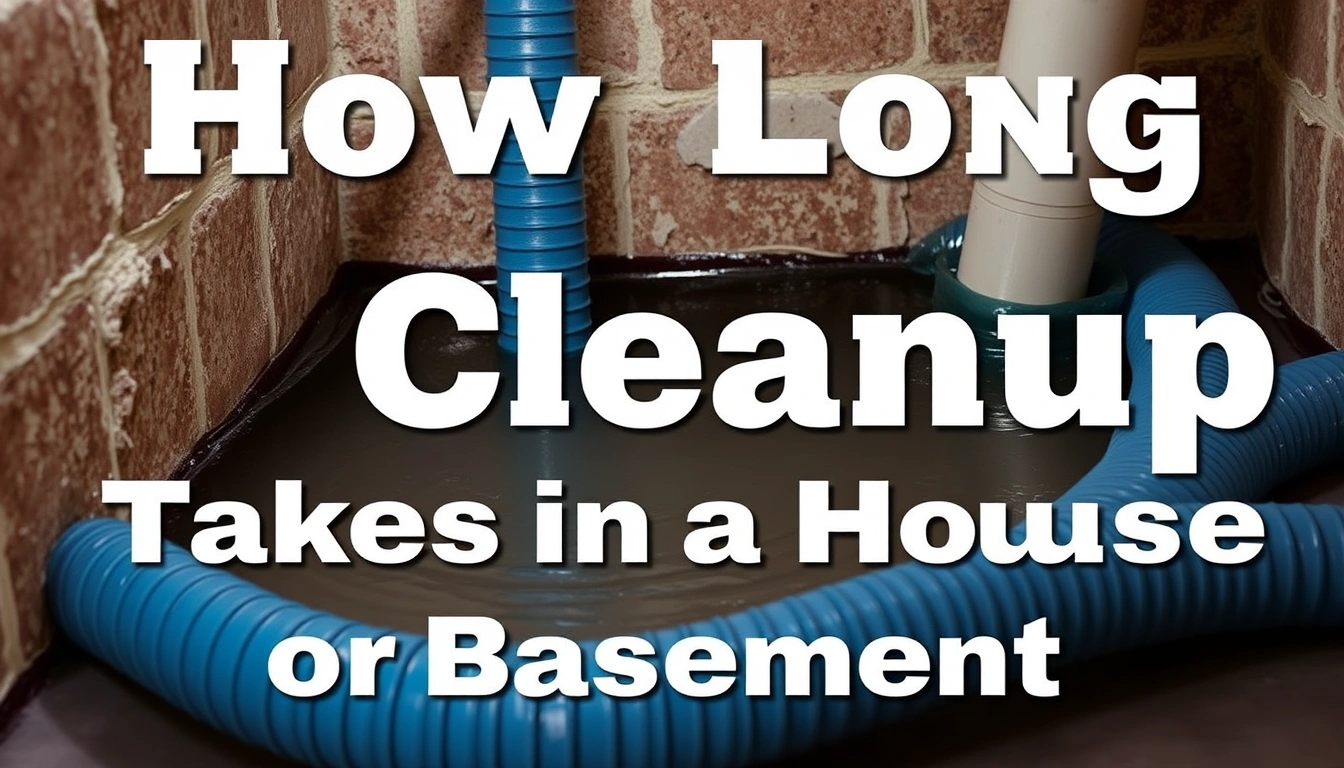 How Long Sewage Cleanup Takes in a House or Basement How Long Sewage Cleanup Takes in a House or Basement
