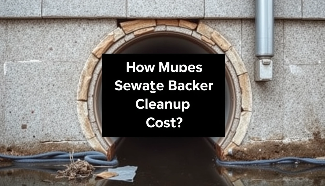 How Much Does Sewage Backup Cleanup Cost?