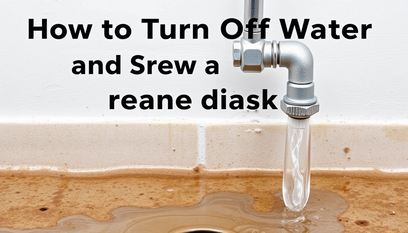 How to Turn Off Water and Stop a Sewage Backup from Spreading