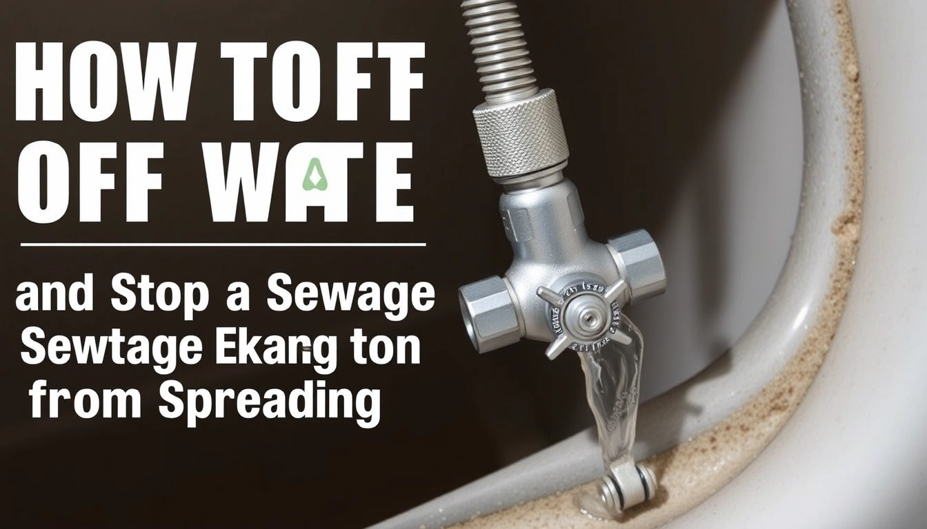 How to Turn Off Water and Stop a Sewage Backup from Spreading