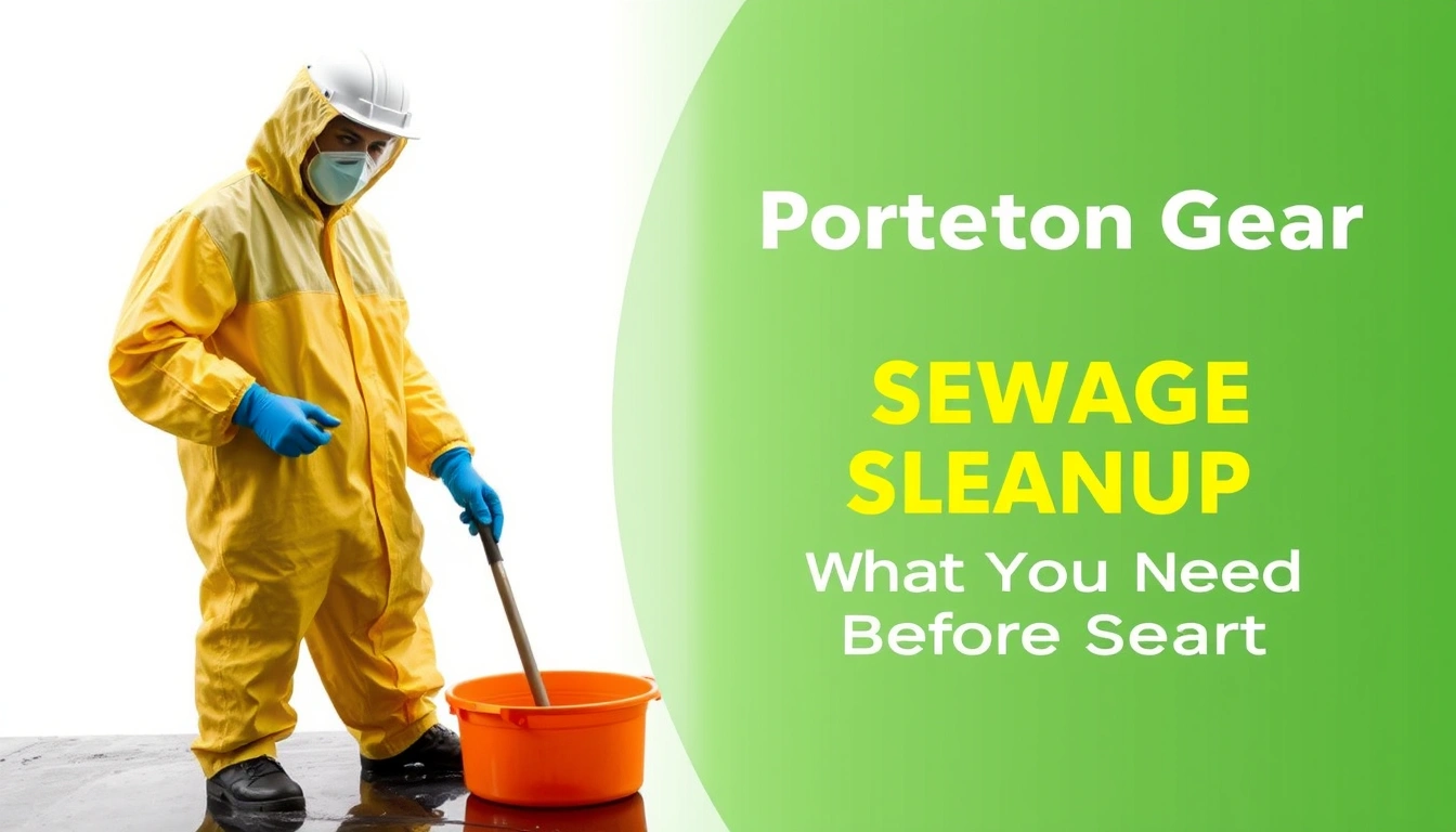 Protective Gear for Sewage Cleanup: What You Need Before You Start Protective Gear for Sewage Cleanup: What You Need Before You Start