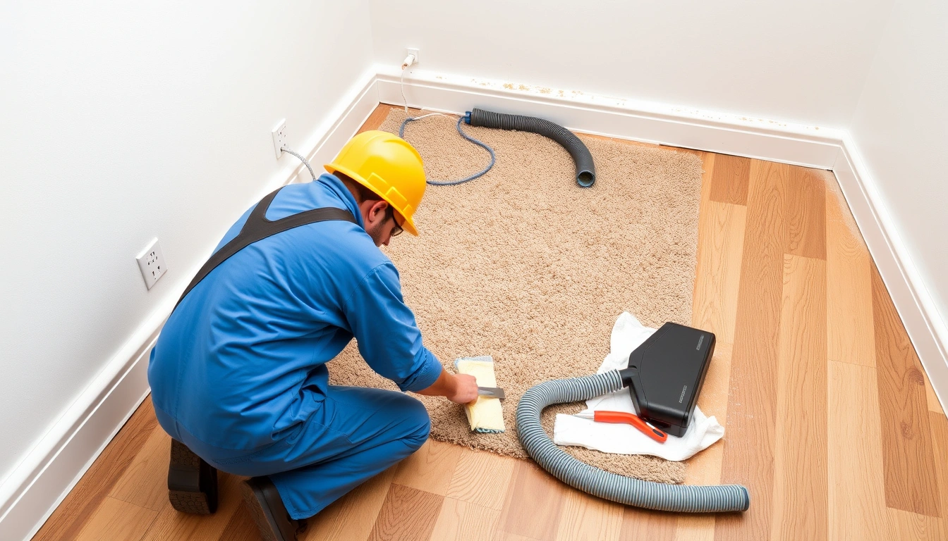 Sewage Backup Cleanup for Carpet, Drywall, and Hardwood Floors